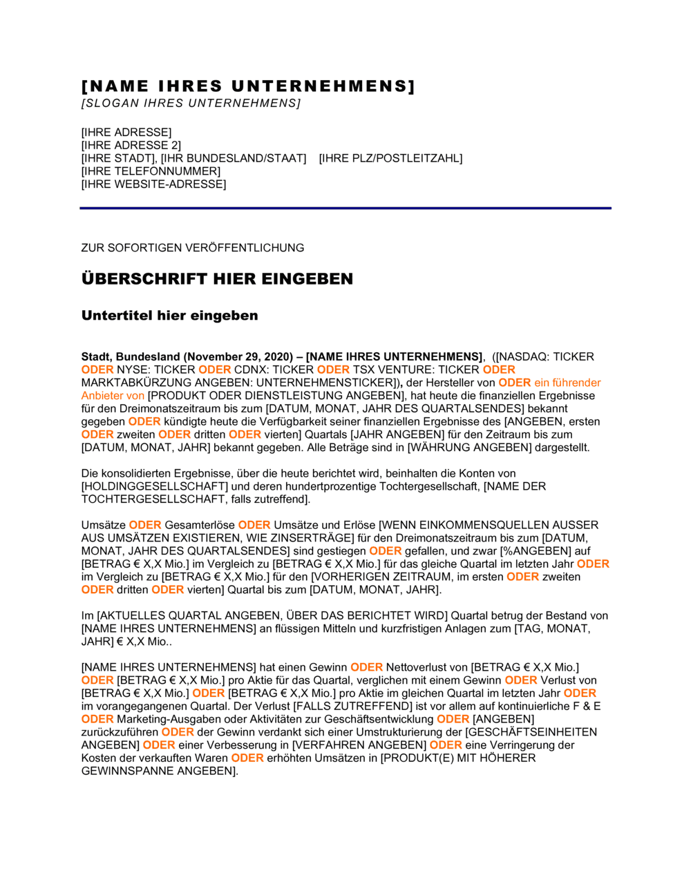 Business-in-a-Box's Pressemitteilung - Unternehmen präsentiert Quartalsergebnisse