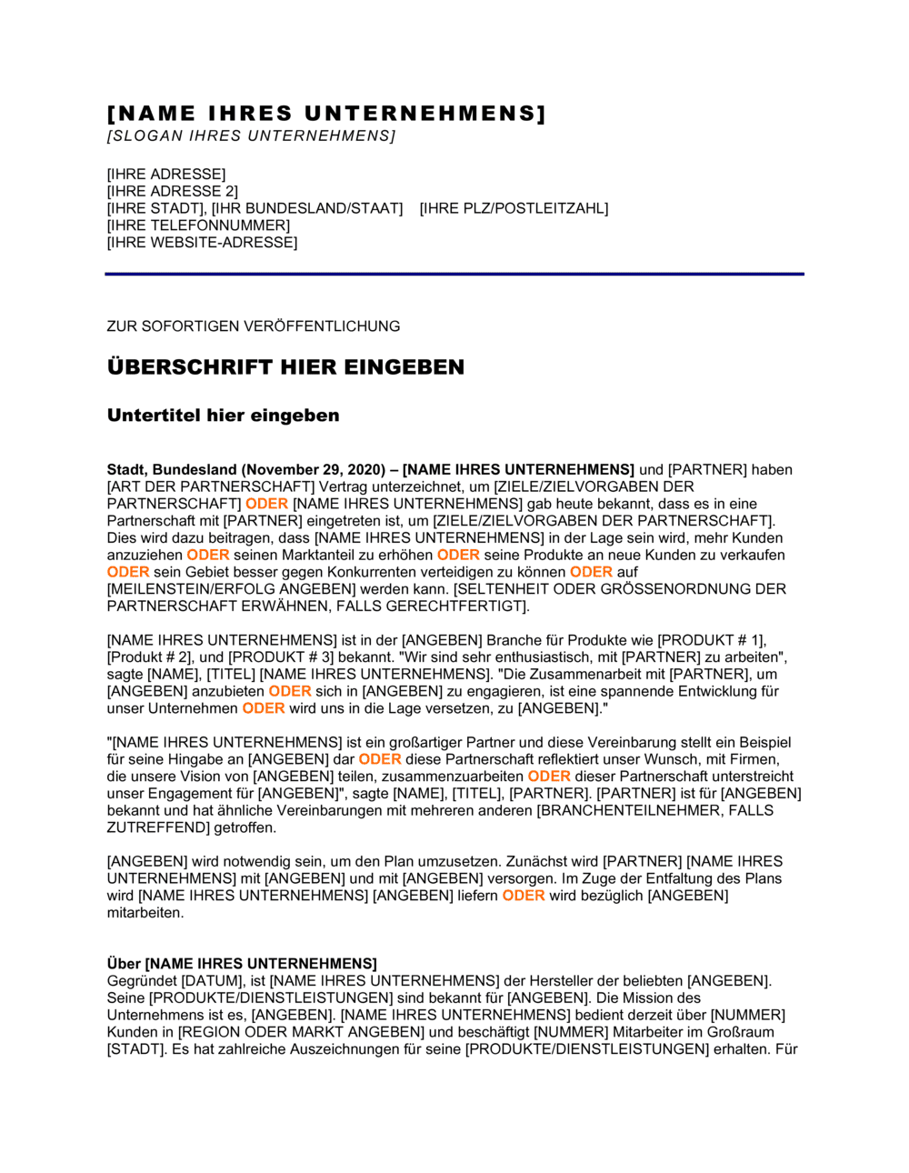 Business-in-a-Box's Pressemitteilung - Zusammenarbeit mit einer neuen Partnerschaft