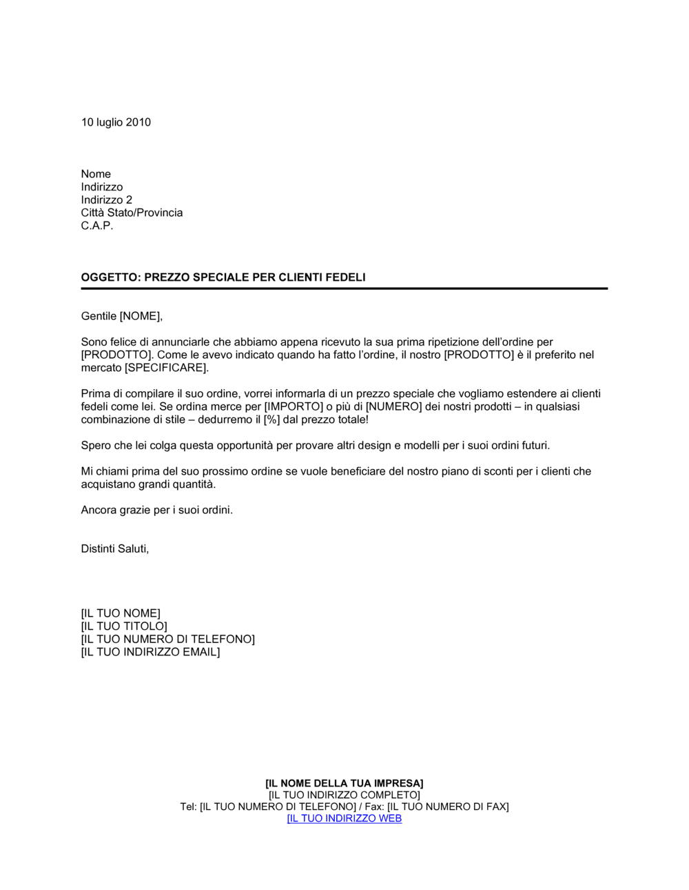 Business-in-a-Box's Prezzi speciali per clienti fedeli