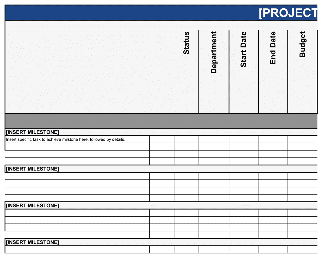 Project Timeline Template  by Business-in-a-Box™ For Business In A Box Templates