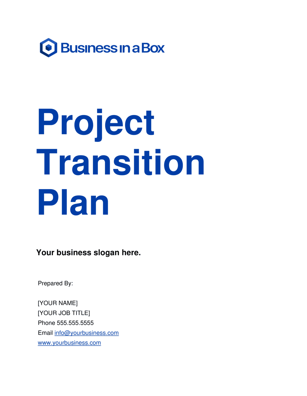 Project Transition Plan Template Free Download Word PDF
