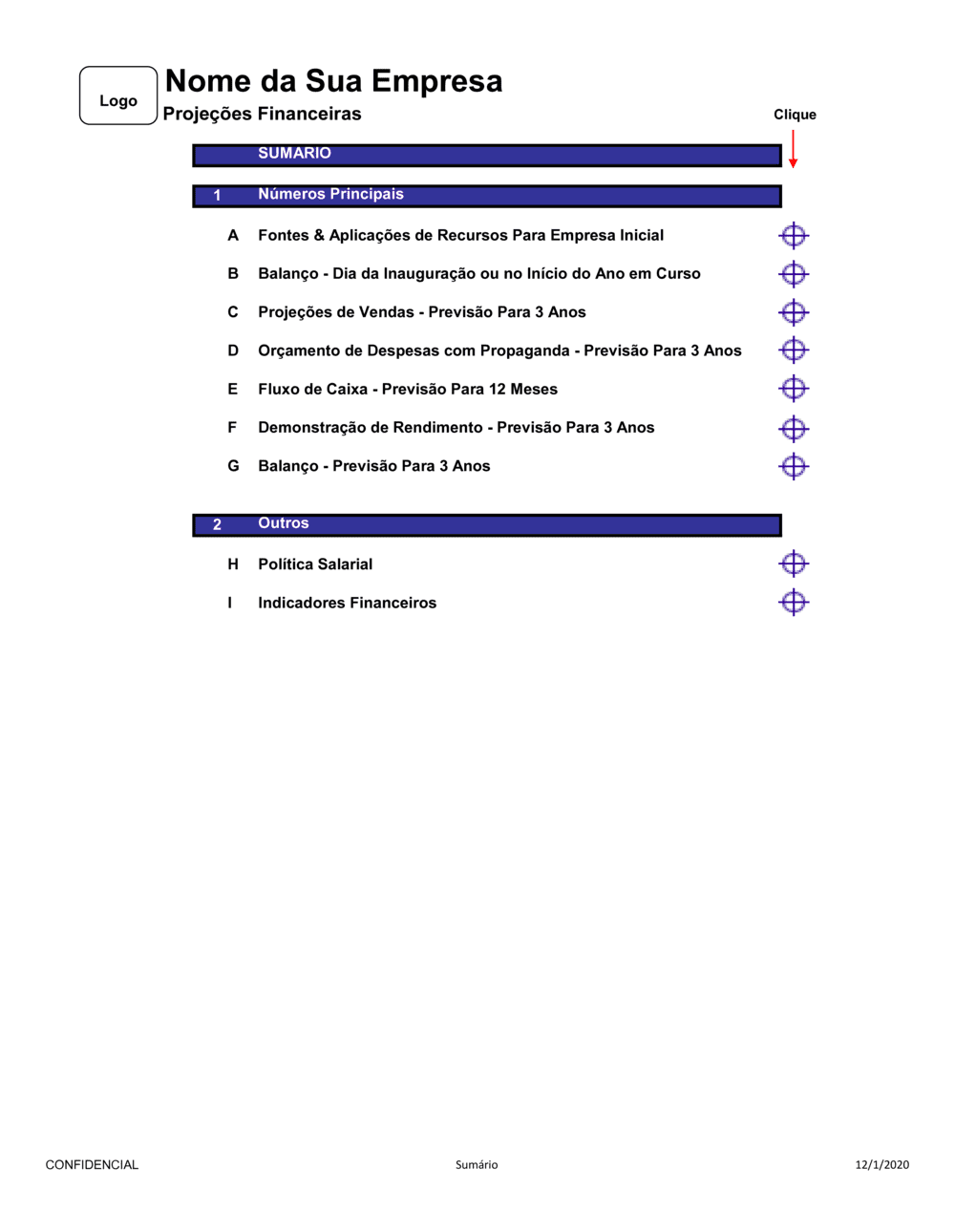 Business-in-a-Box's Projeção Financeira 3 Anos