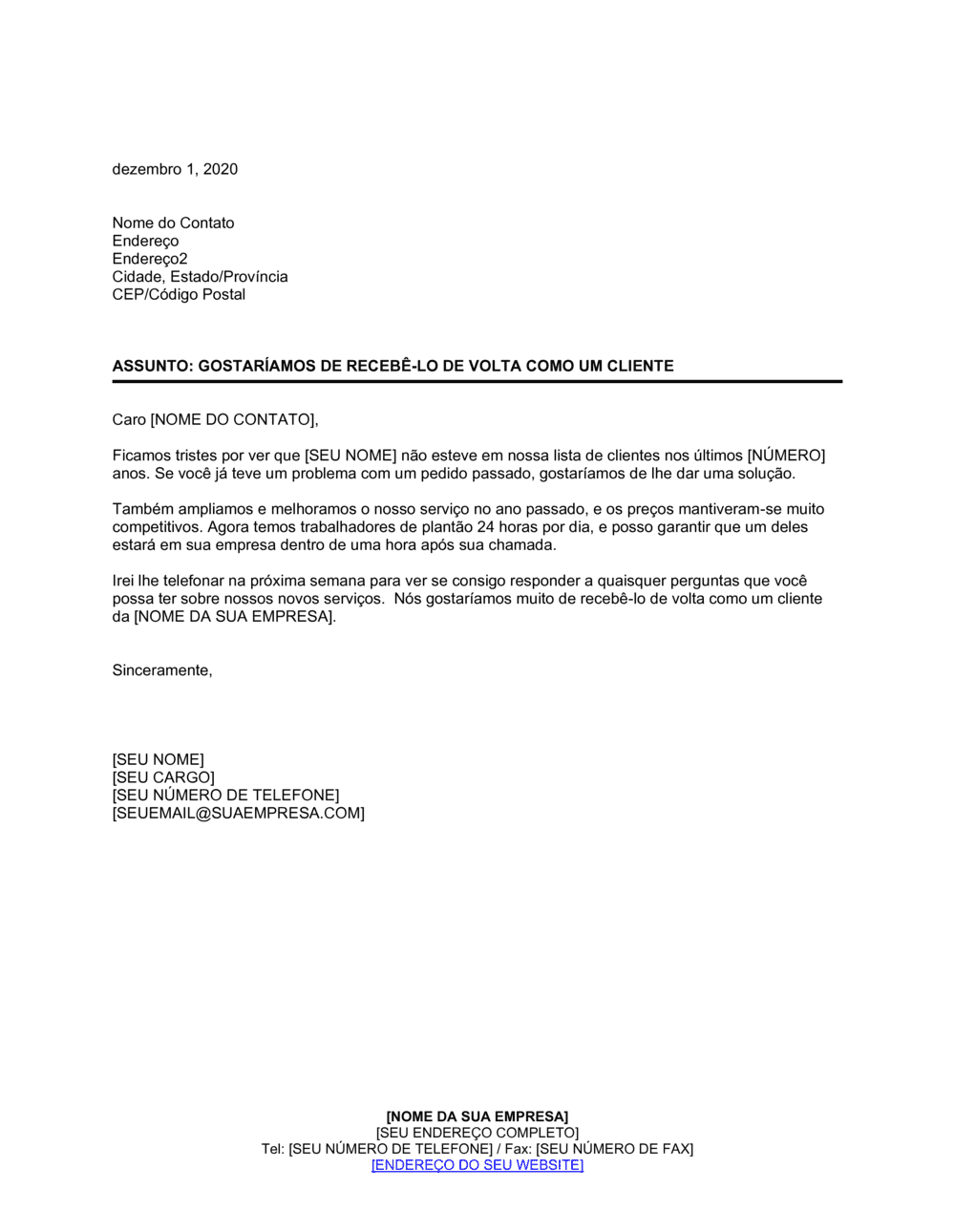 Business-in-a-Box's Queremos te Dar às Boas Vindas de Volta Como um Consumidor