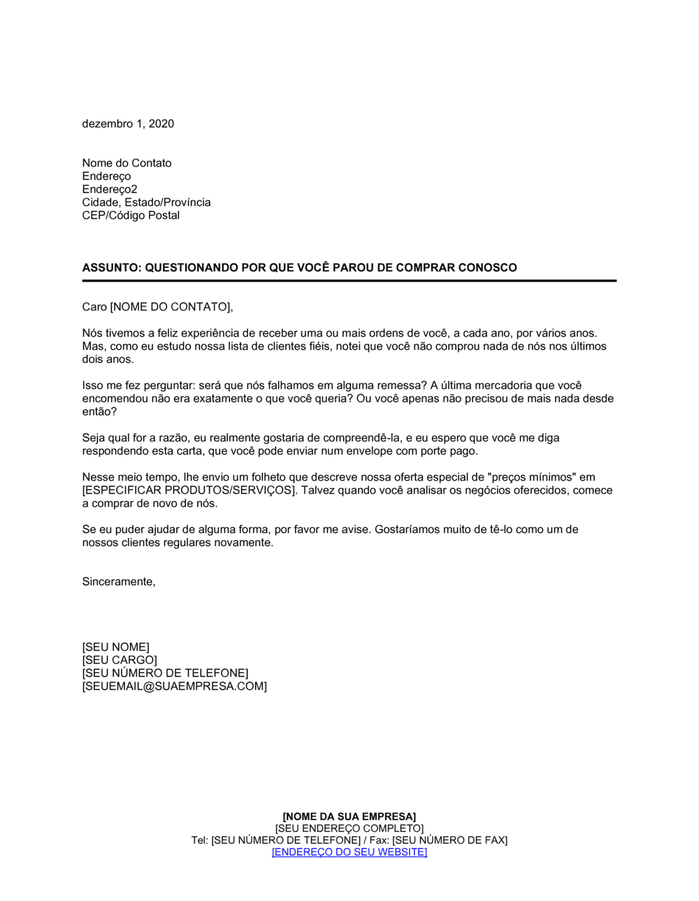 Business-in-a-Box's Querendo Saber Porque Você Parou de Comprar Conosco