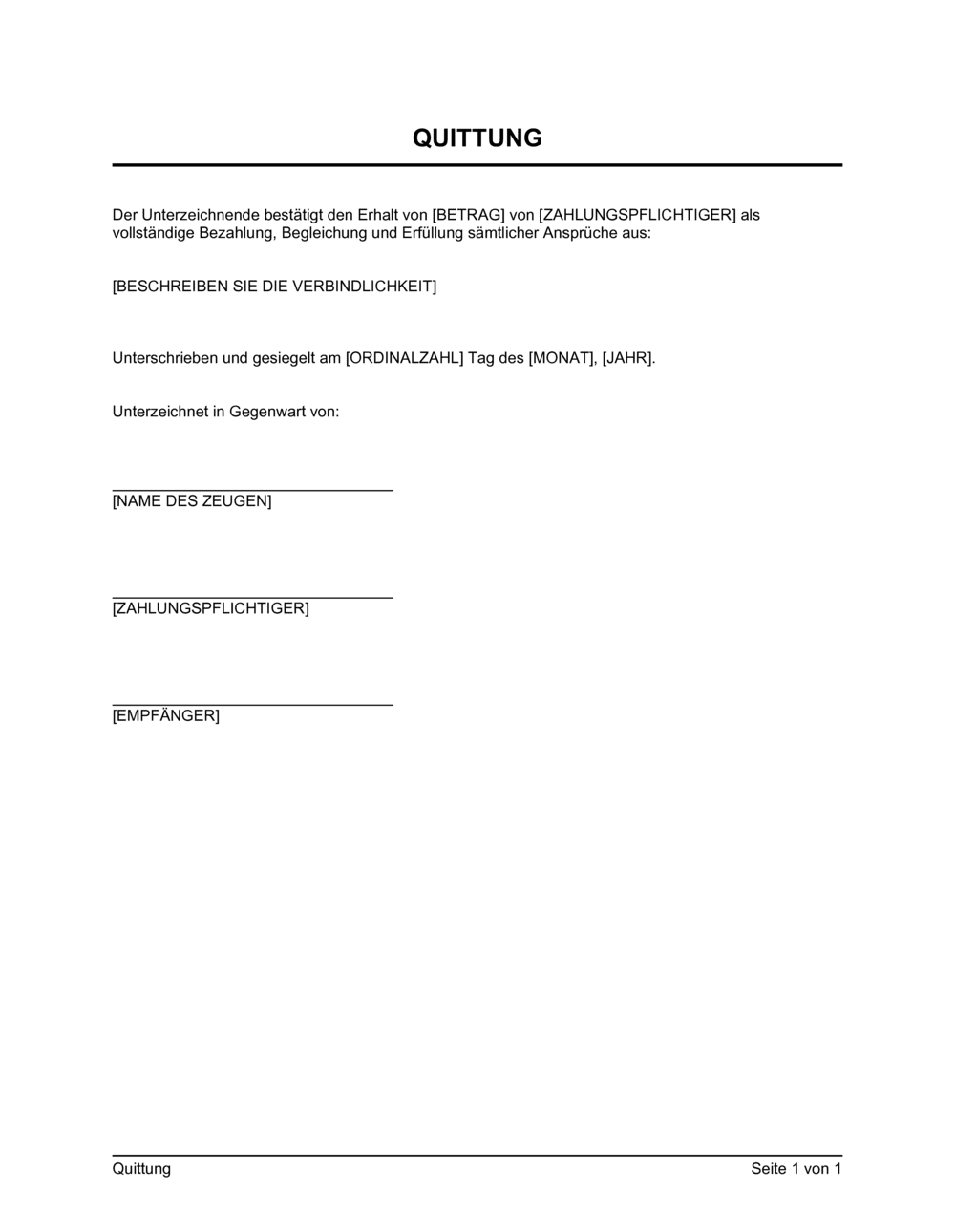 Business-in-a-Box's Quittung