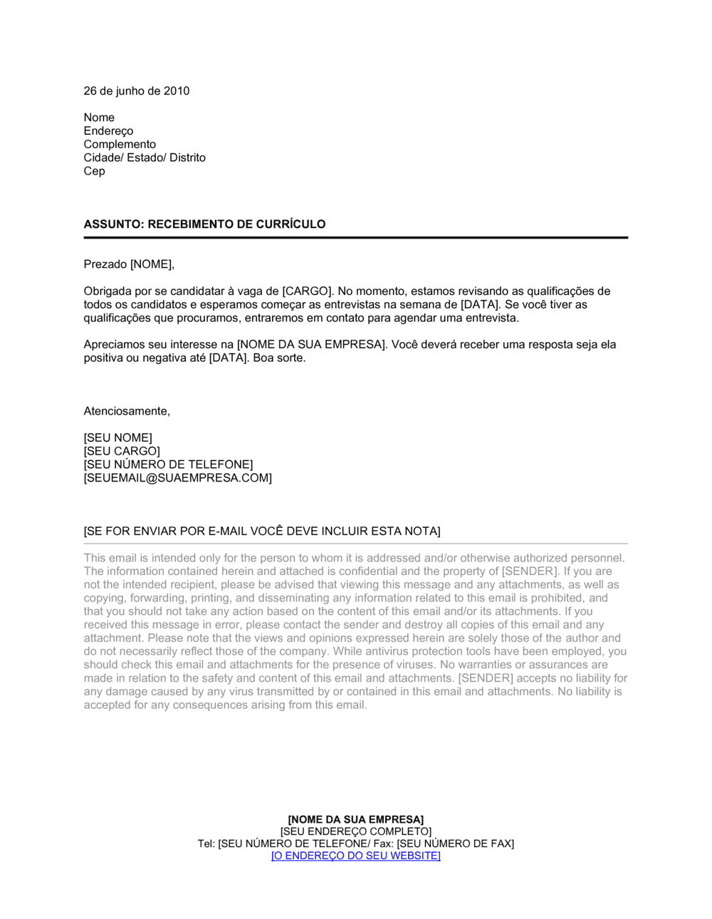 Business-in-a-Box's Recibo de Resumo