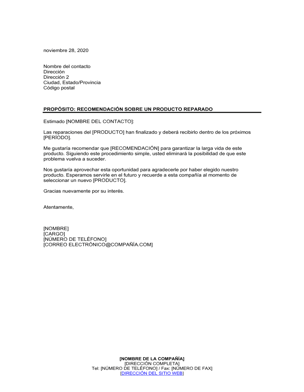 Business-in-a-Box's Recomendación sobre un producto reparado