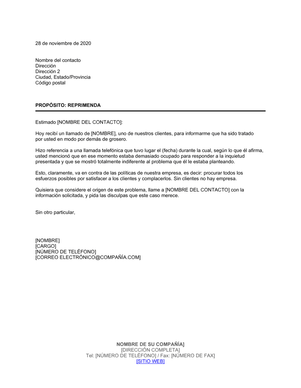 Business-in-a-Box's Reprimenda