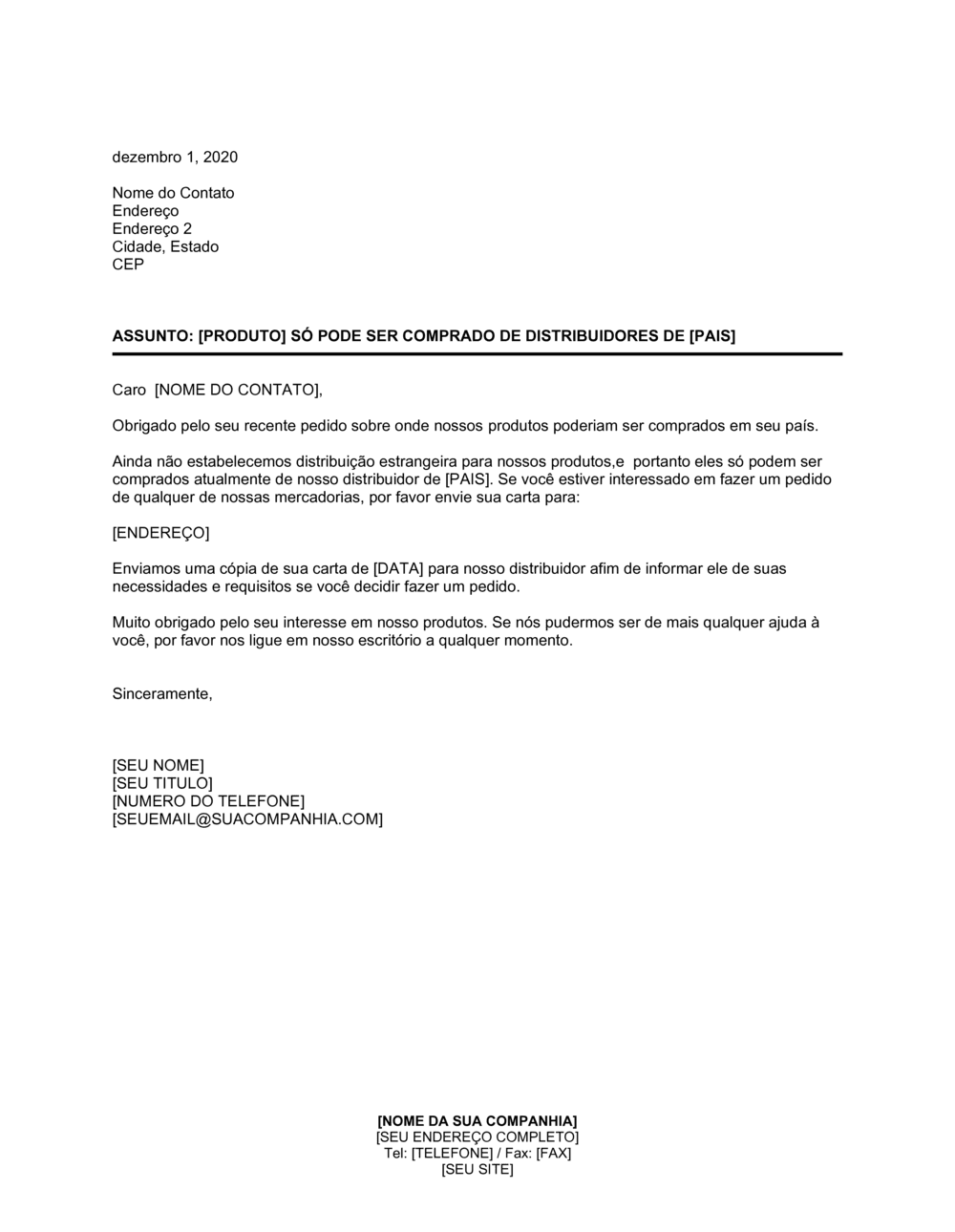 Business-in-a-Box's Resposta e Indicação para Distribuidor