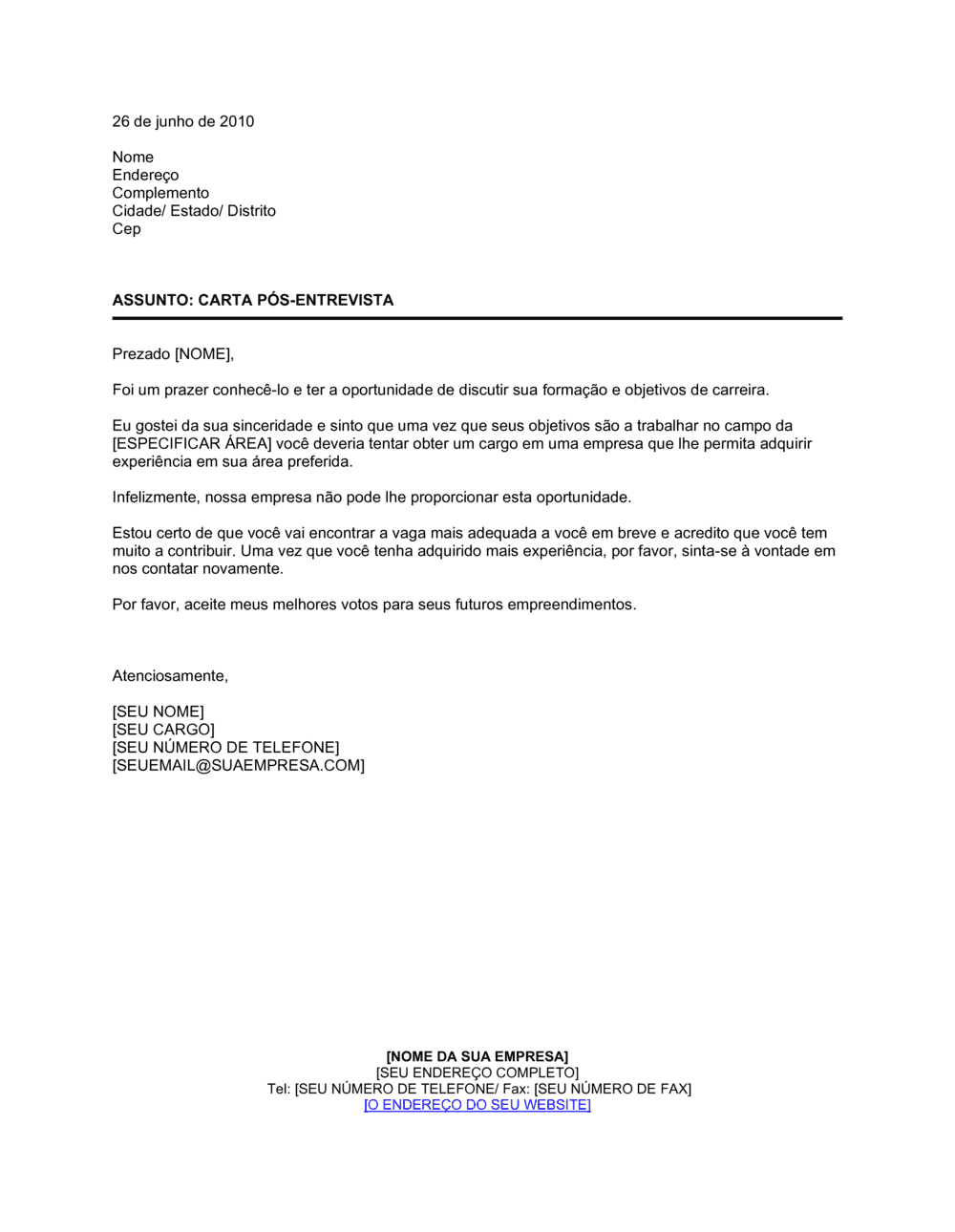 Business-in-a-Box's Resposta Negativa Experiência