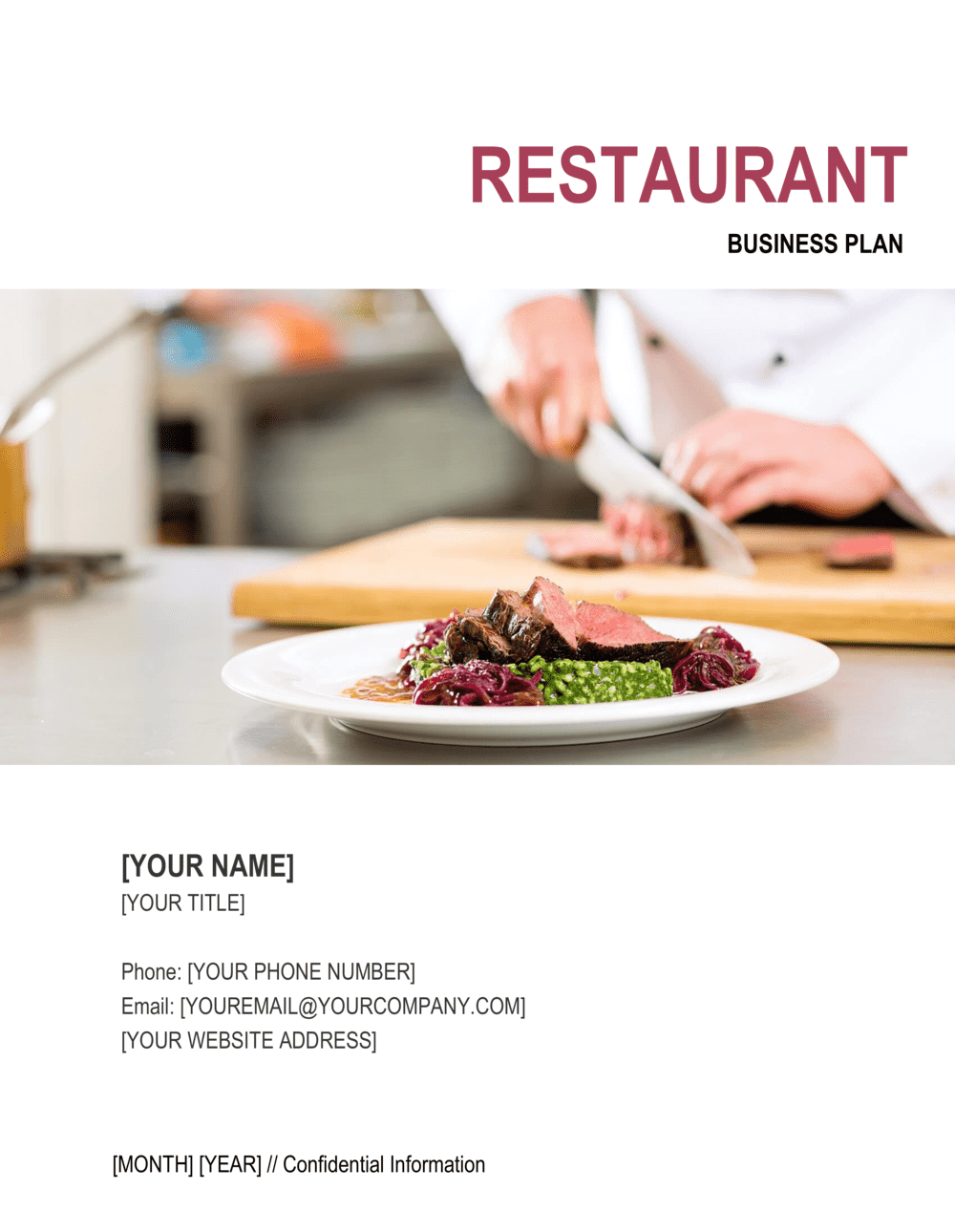 restaurant manager business plan