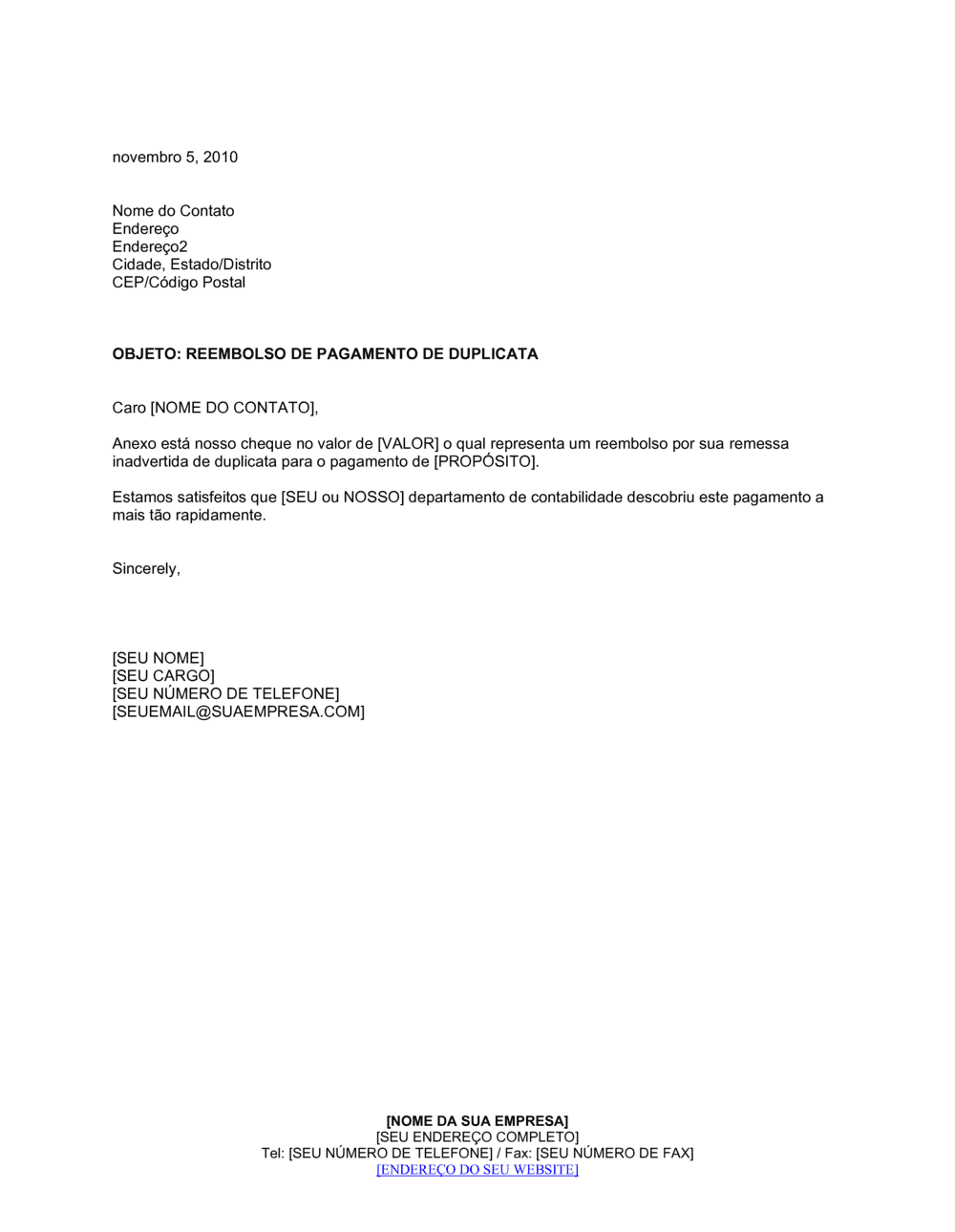 Business-in-a-Box's Restituição de Pagamento Duplicado