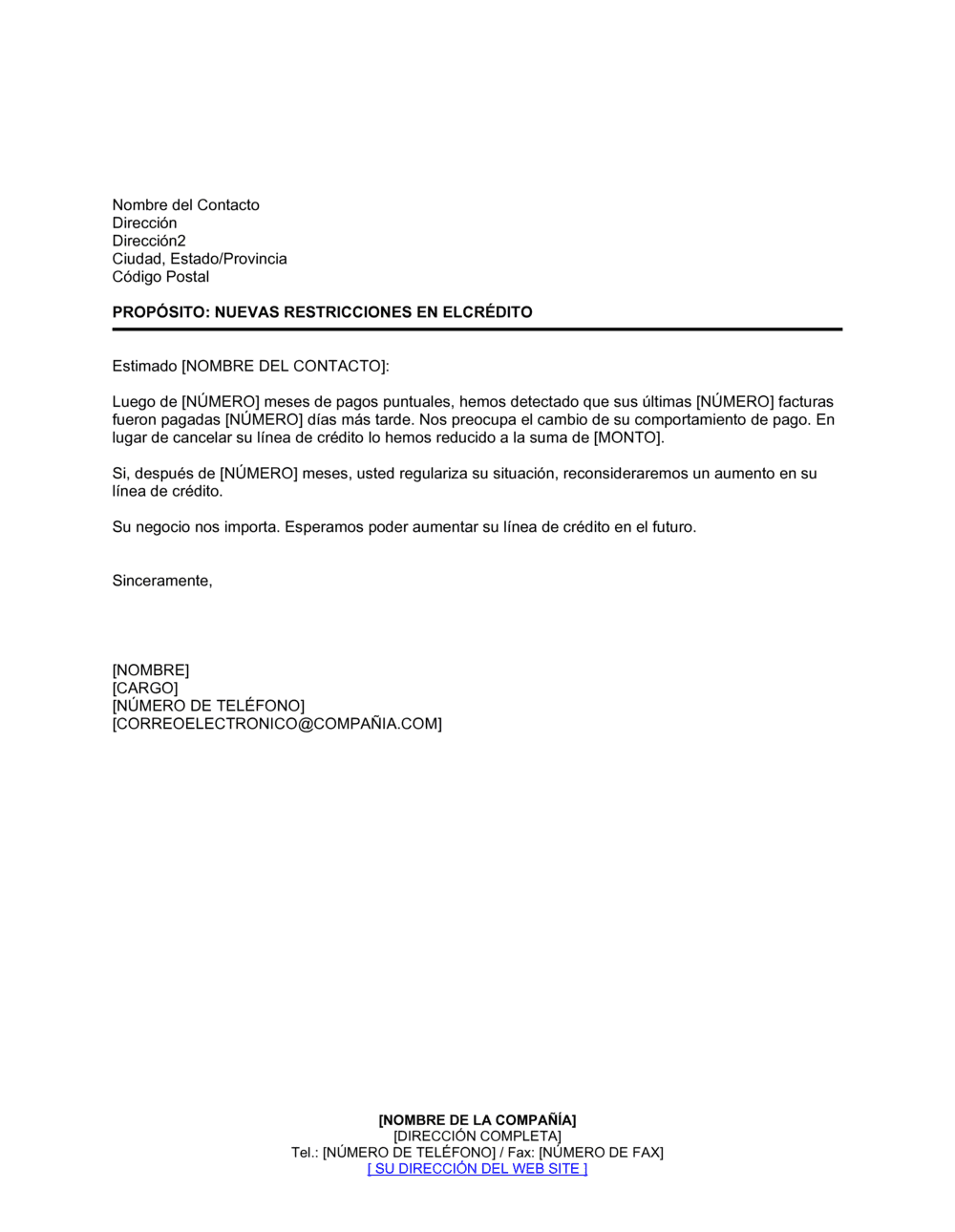 Business-in-a-Box's Restricciones en el crédito