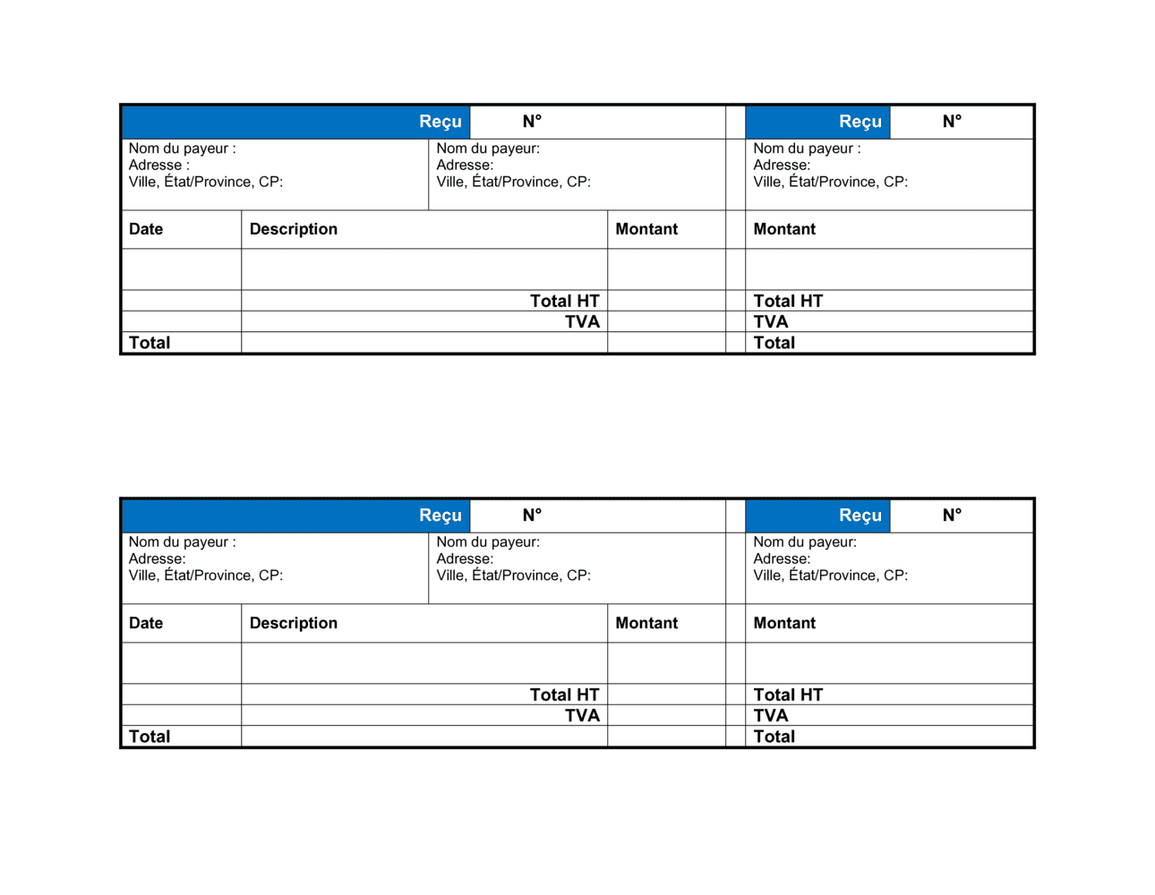 Business-in-a-Box's Reçu de vente Produit ou service