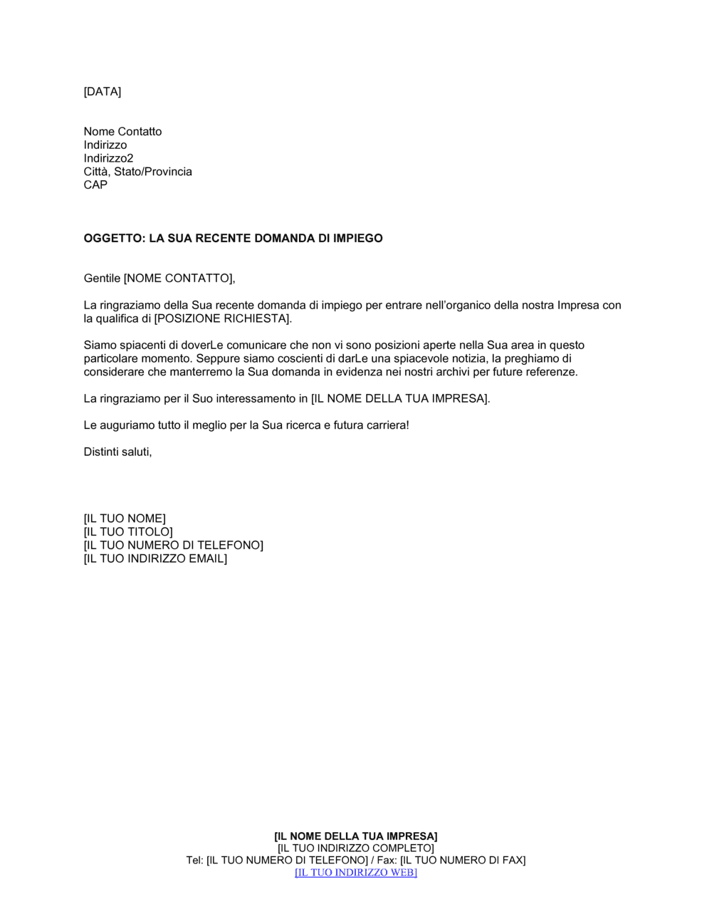 Business-in-a-Box's Risposta negativa future referenze