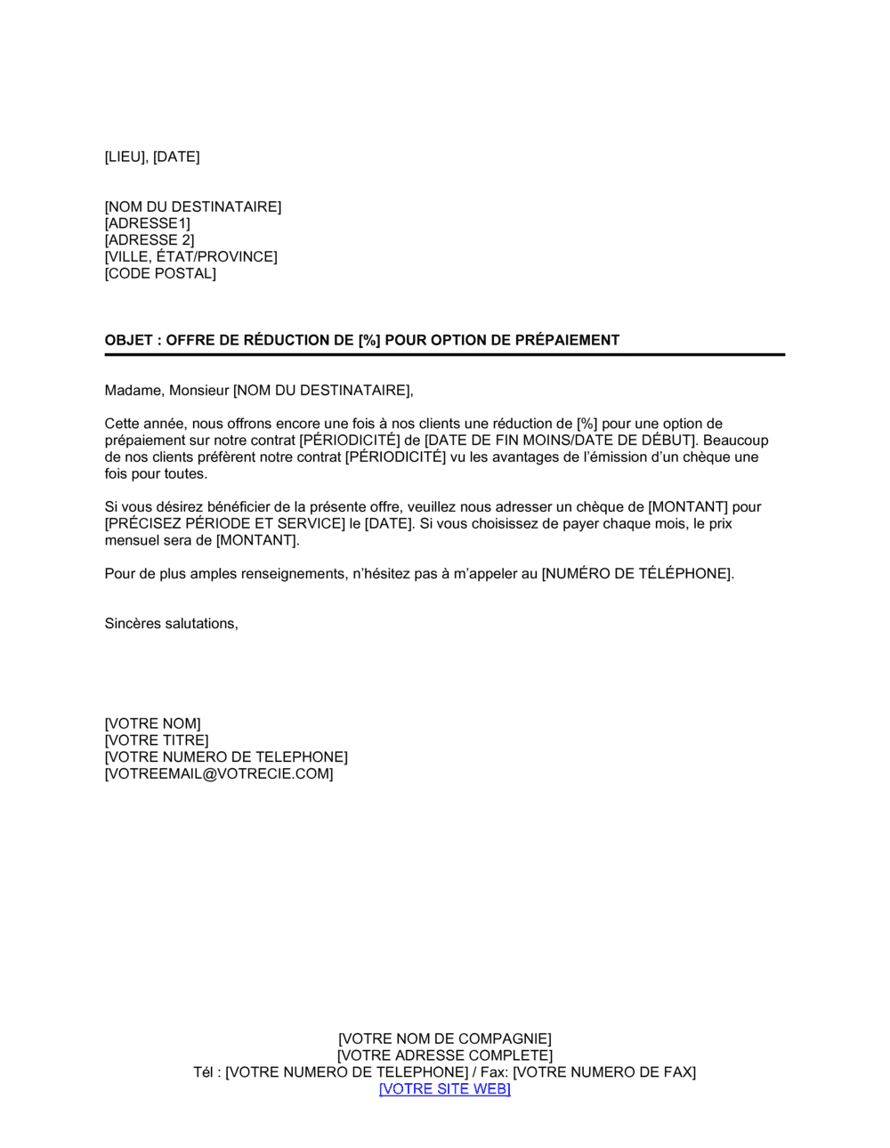 Business-in-a-Box's Réduction pour choix de paiement par avance