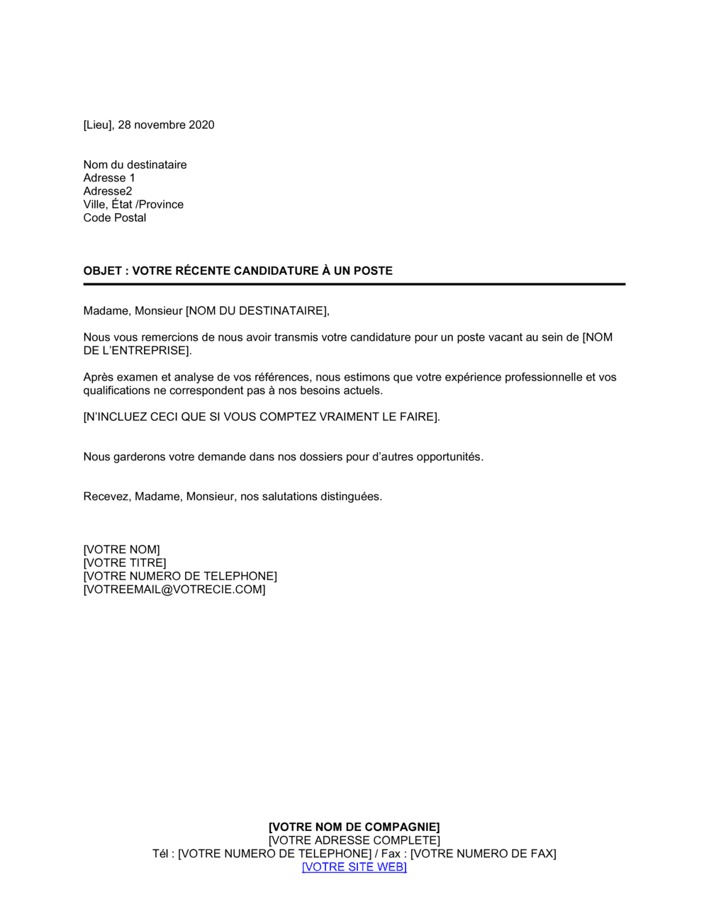 Business-in-a-Box's Réponse négative Qualifications insuffisantes