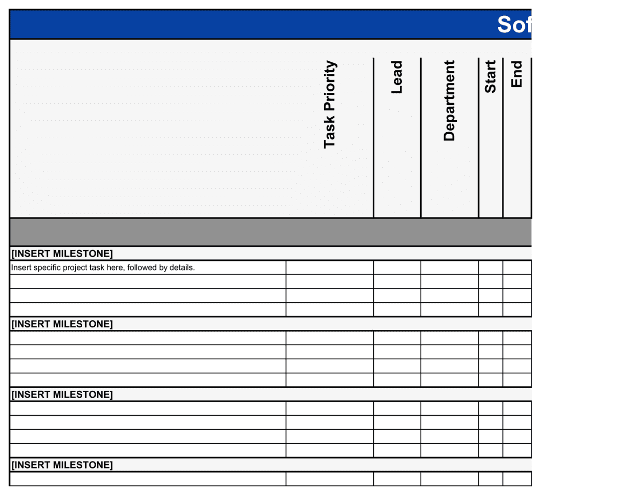Business-in-a-Box's Software Project Plan Template