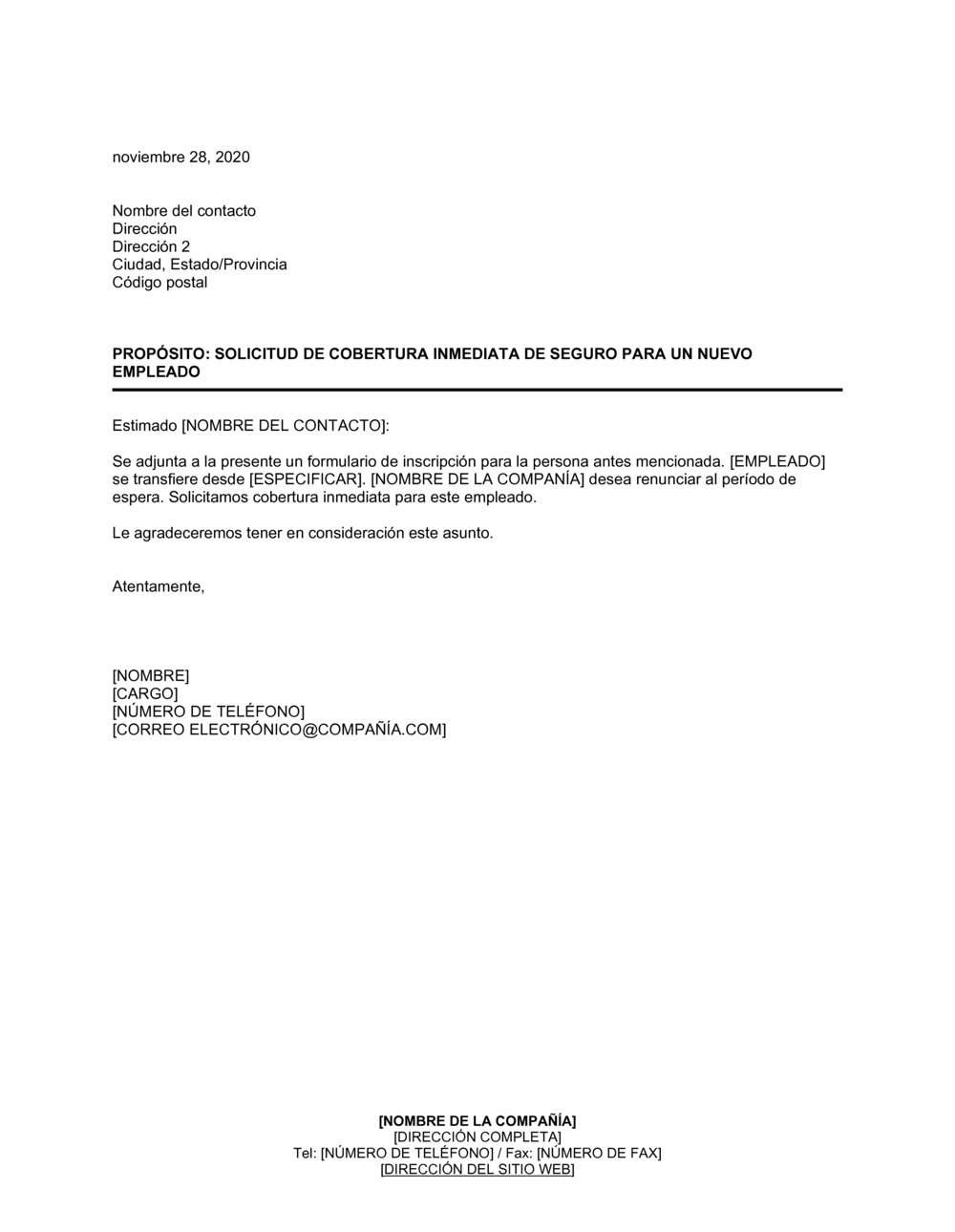 Business-in-a-Box's Solicitud inmediata de cobertura de seguro para nuevo empleado