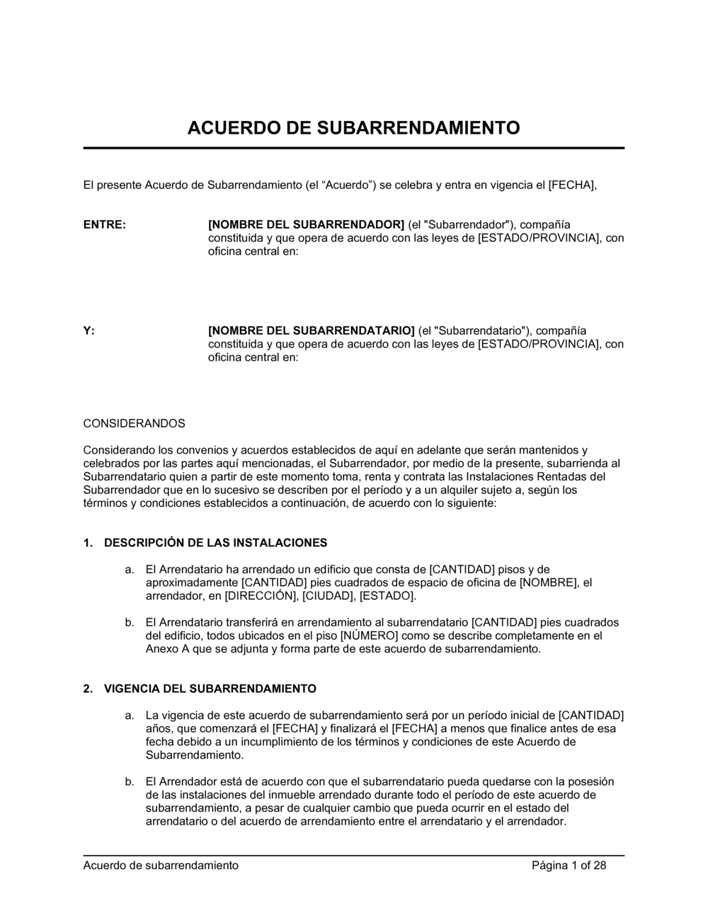 Business-in-a-Box's Subarrendamiento