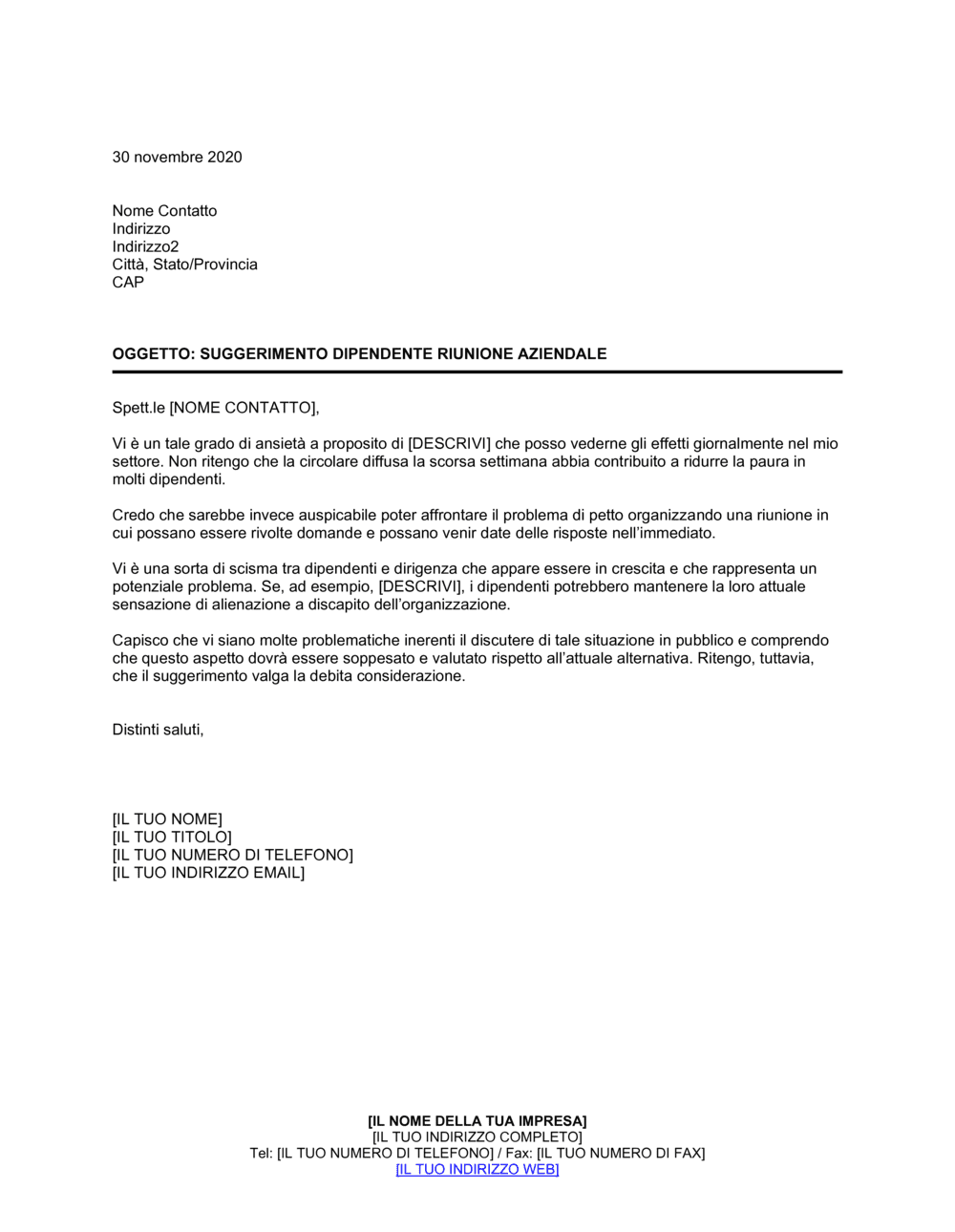 Business-in-a-Box's Suggerimento dipendente riunione aziendale