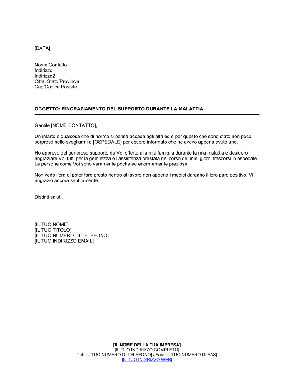 Business-in-a-Box's Supporto durante la malattia