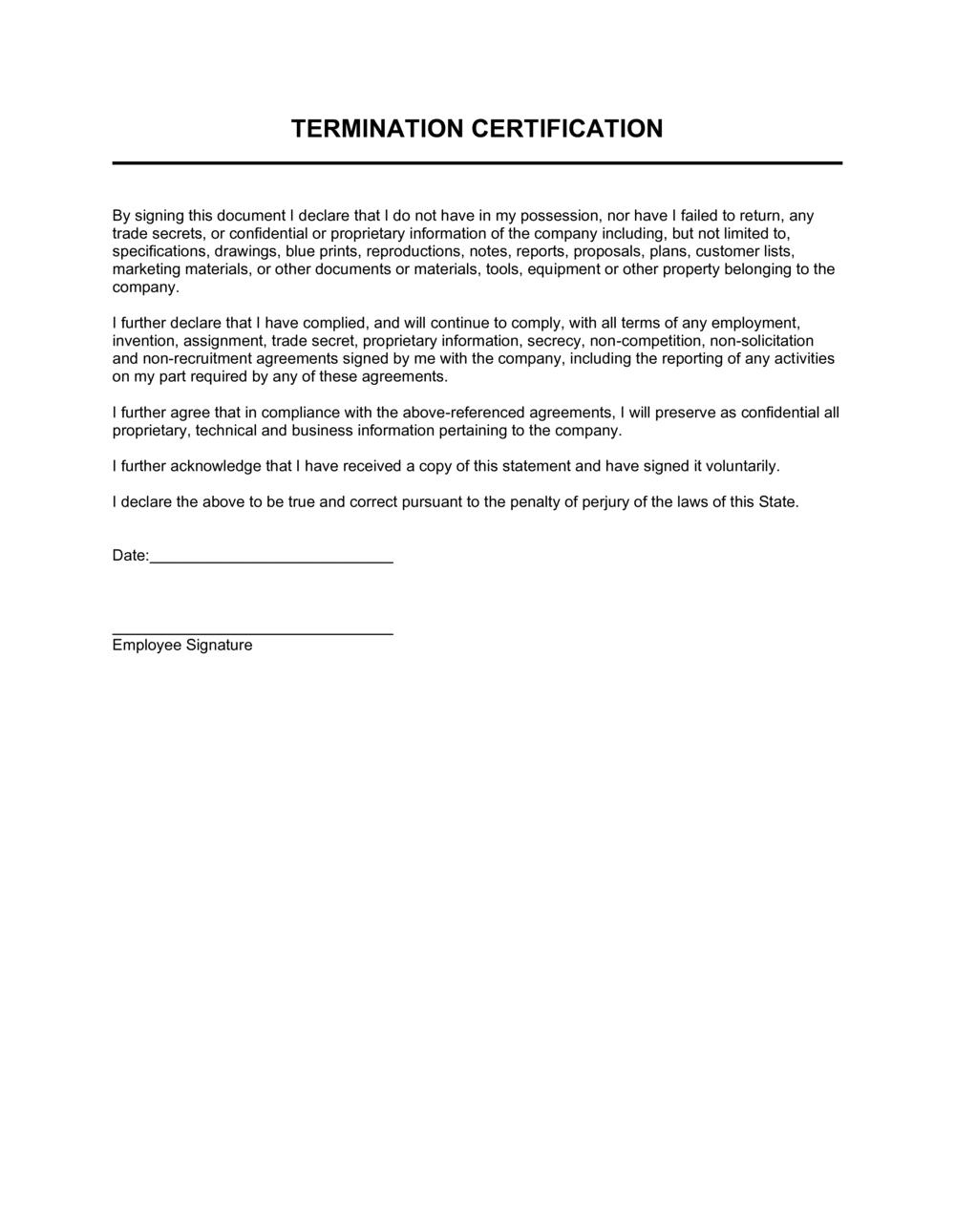 Sample Termination Letter To Employee Due To Downsizing from templates.business-in-a-box.com