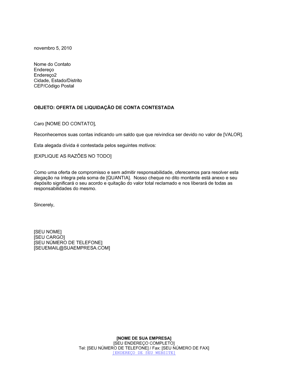 Business-in-a-Box's Testamento de Quantia em Disputa Comprador