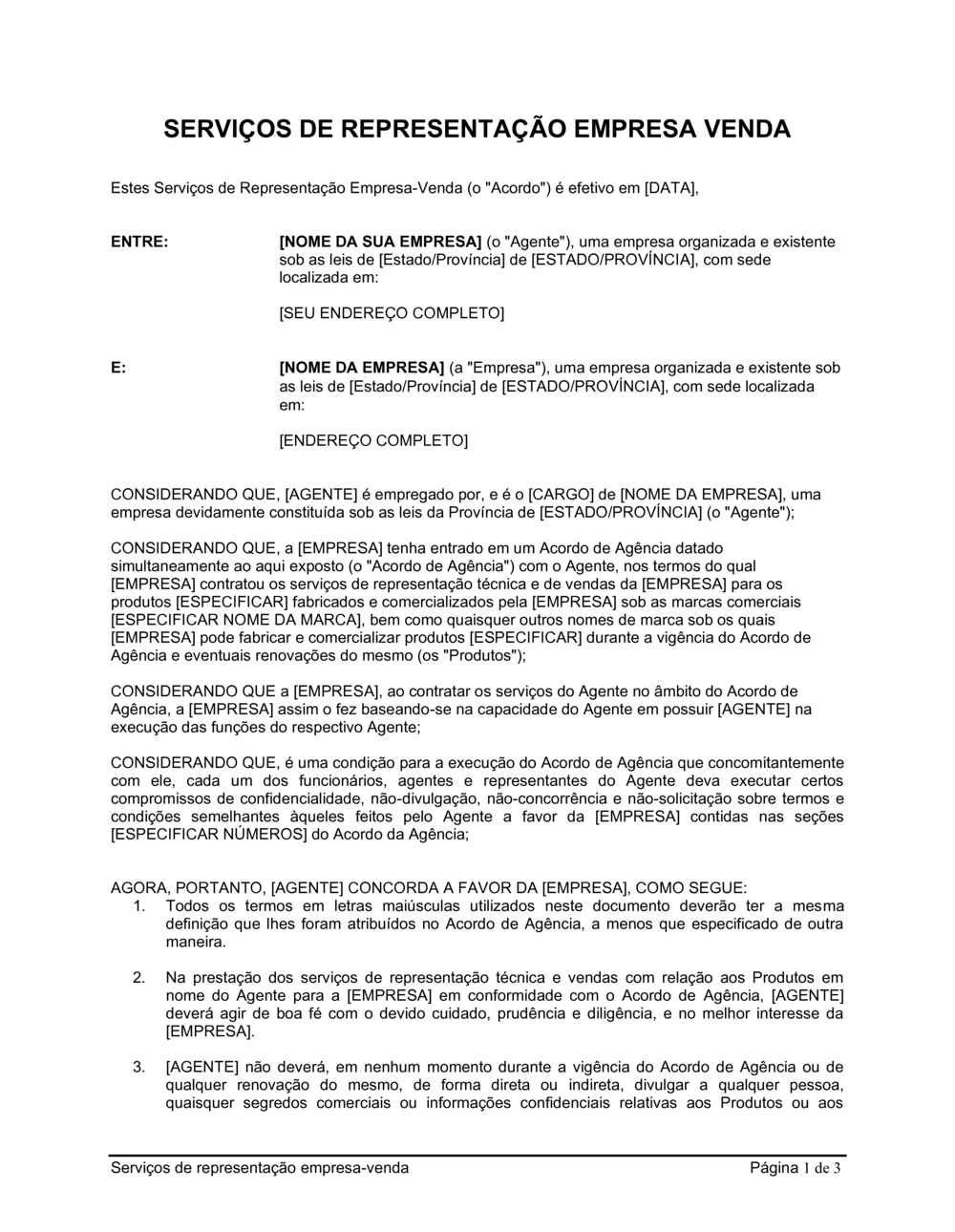 Business-in-a-Box's Tomando Serviços de Representante de Vendas