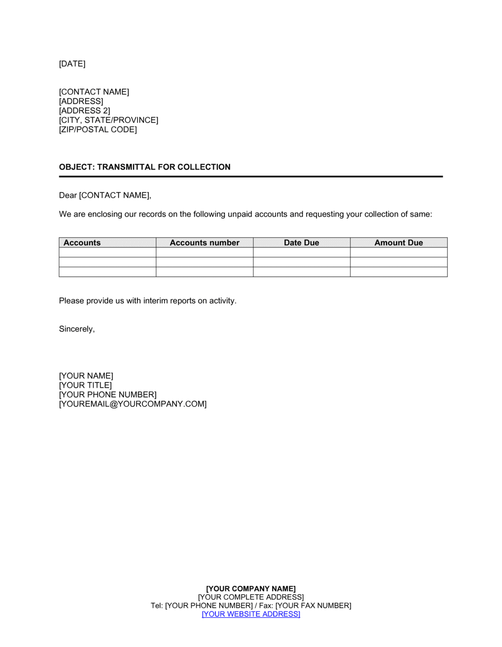 Sample Transmittal Letter For Documents from templates.business-in-a-box.com