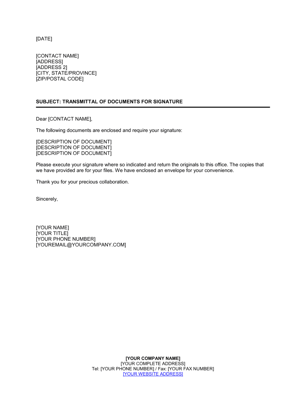 Document Transmittal Form Template from templates.business-in-a-box.com