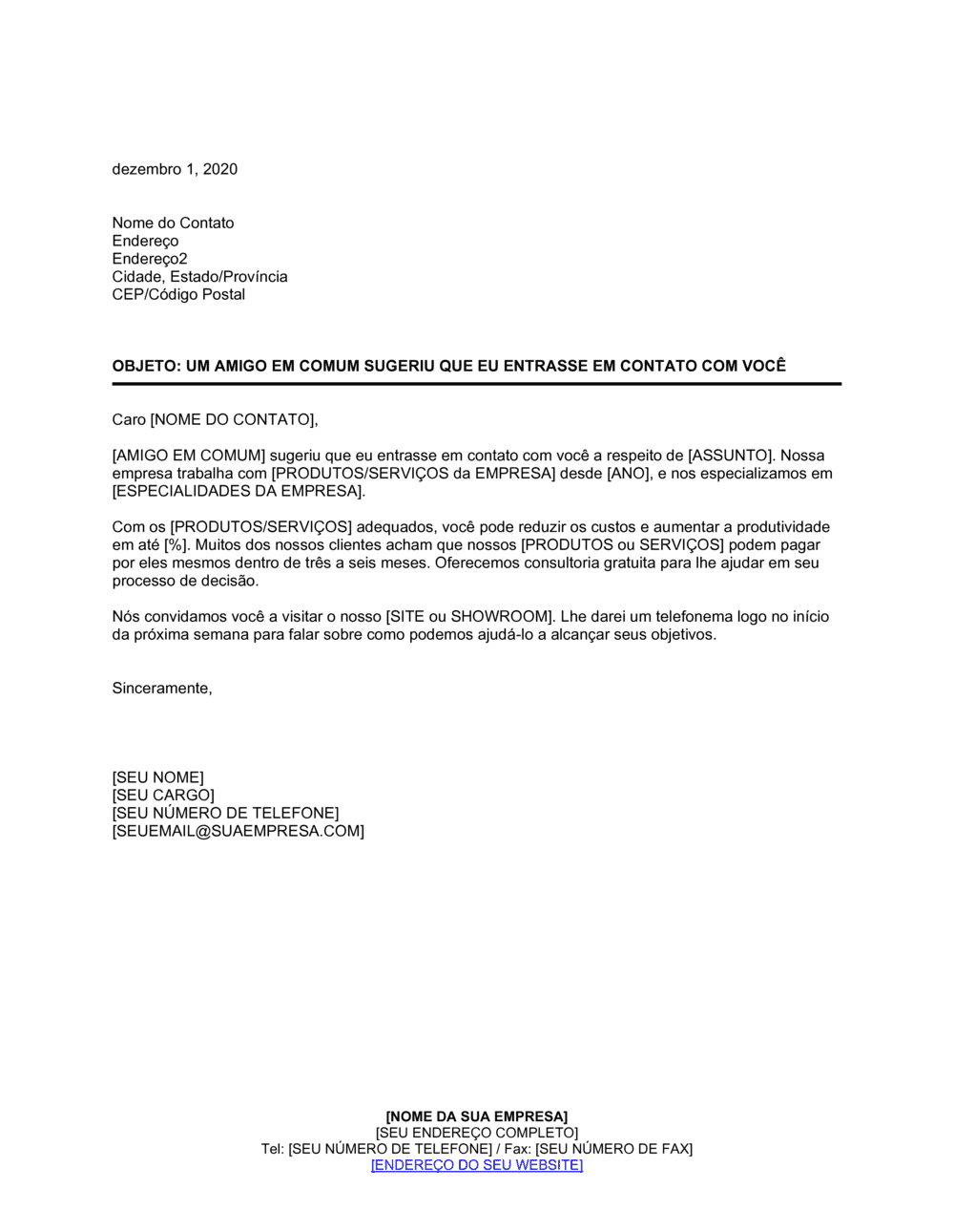 Business-in-a-Box's Um Amigo em Comum Sugeriu Que Eu Te Contatasse