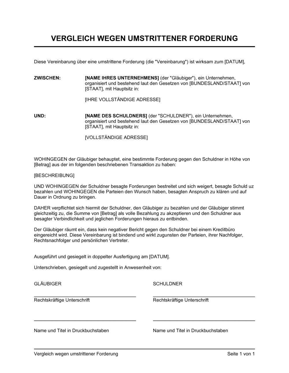 Business-in-a-Box's Vergleich wegen umstrittener Forderung