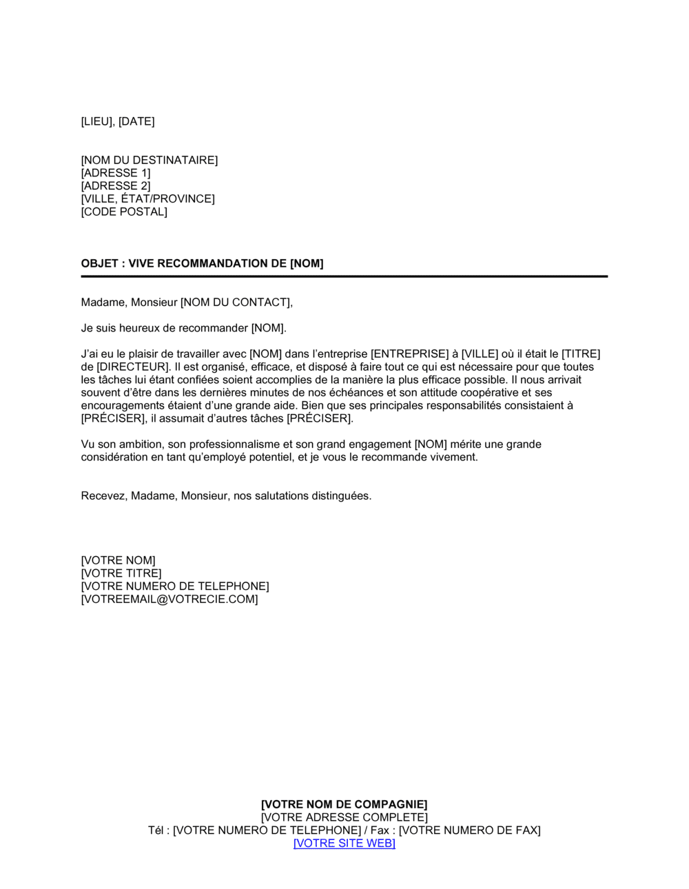 Business-in-a-Box's Vive recommandation d'un employé