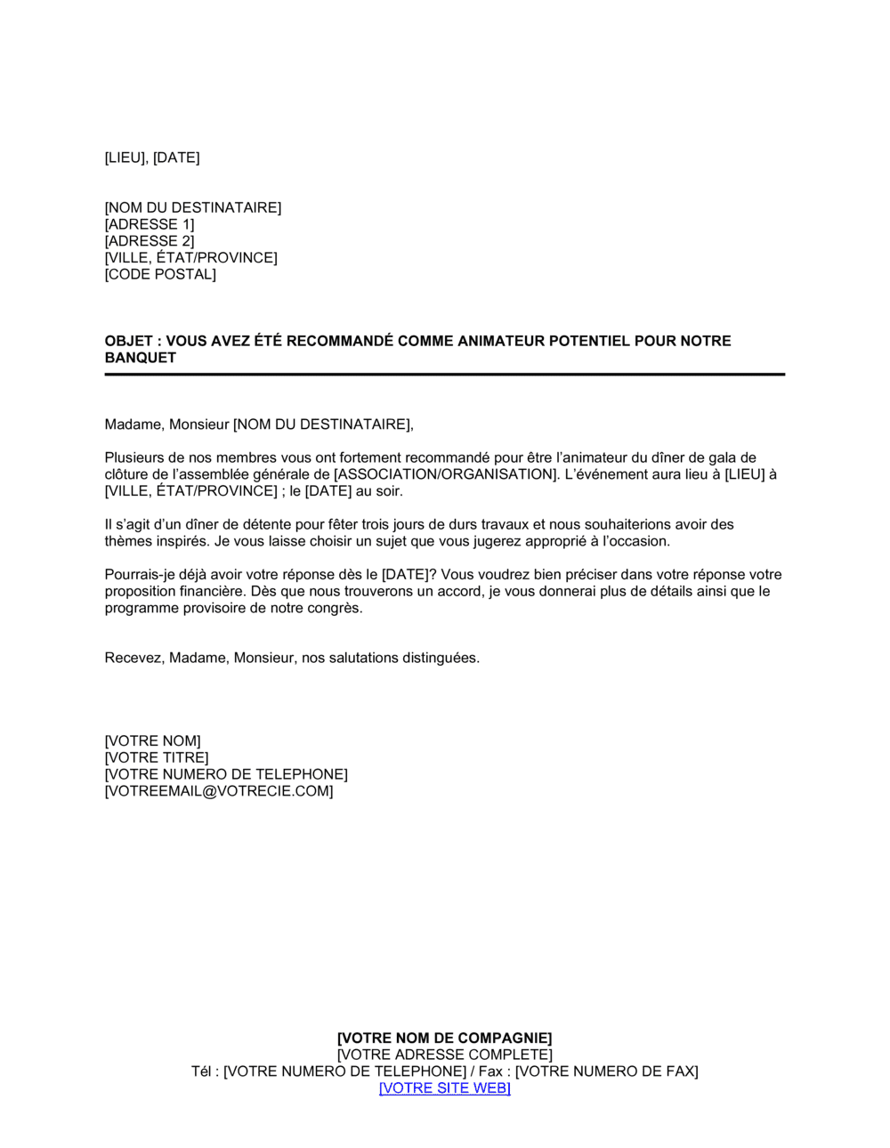 Business-in-a-Box's Vous avez été recommandé en tant qu'animateur potentiel