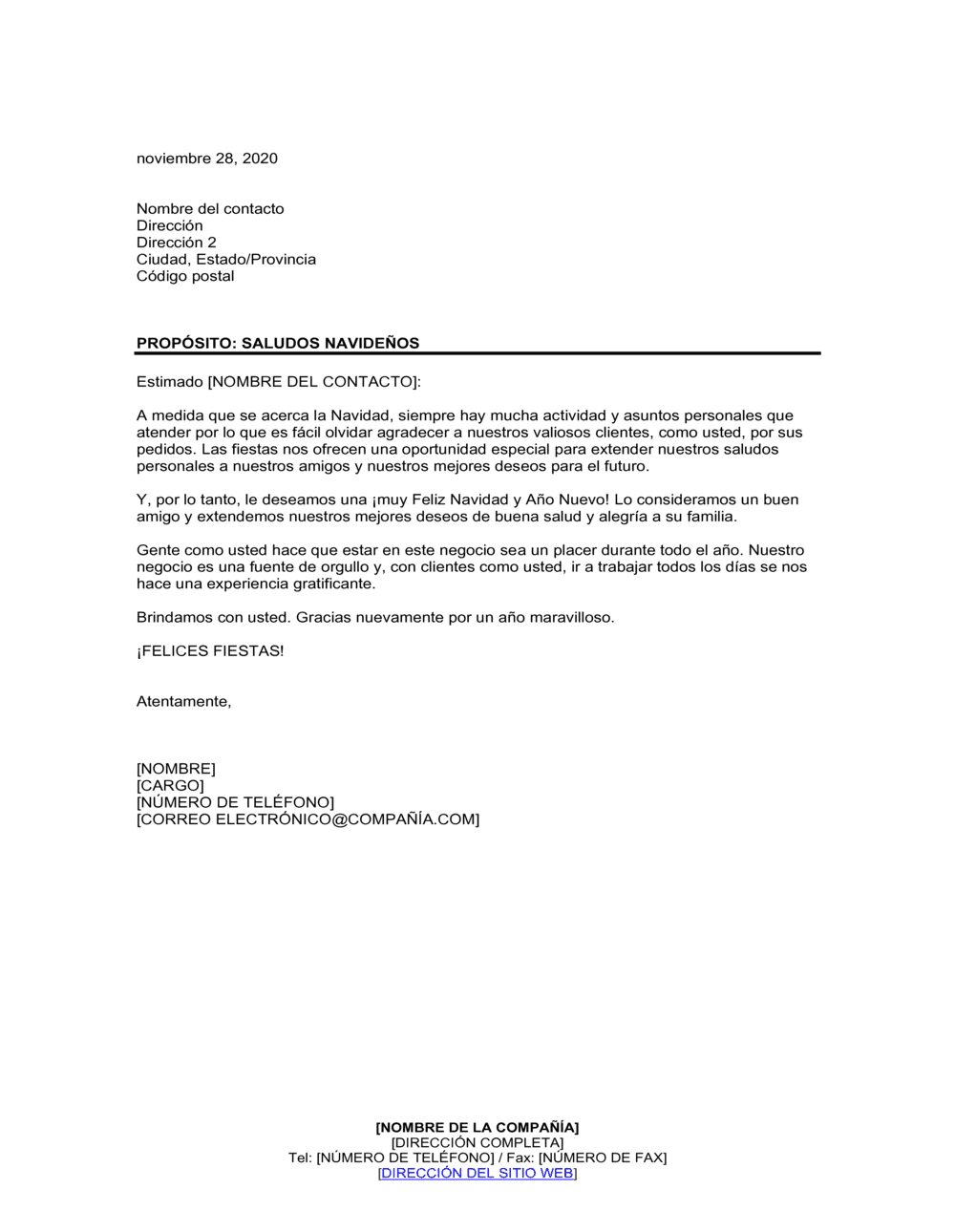 Business-in-a-Box's Vísperas de navidad agradecimiento a los clientes valiosos