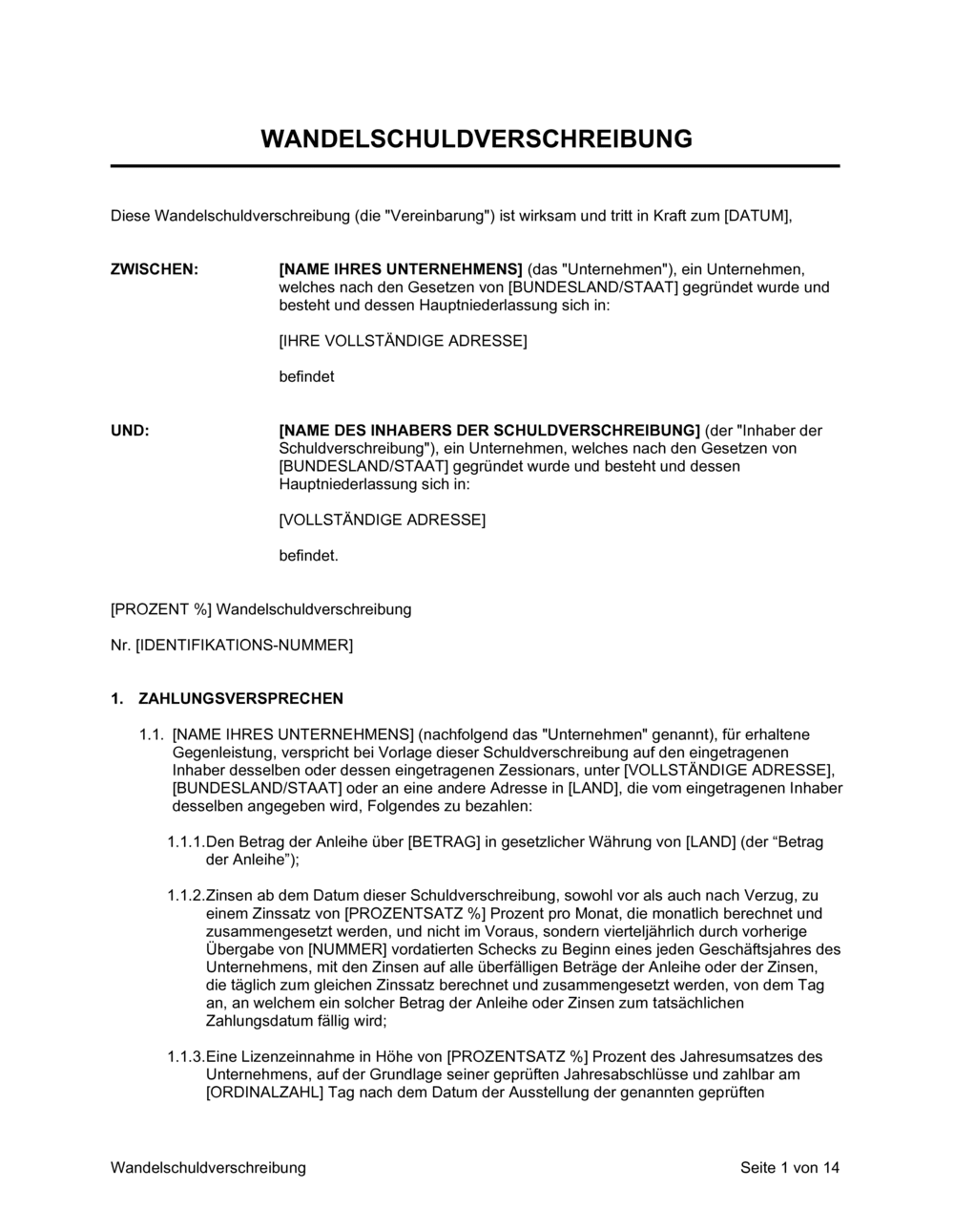 Business-in-a-Box's Wandelschuldverschreibung