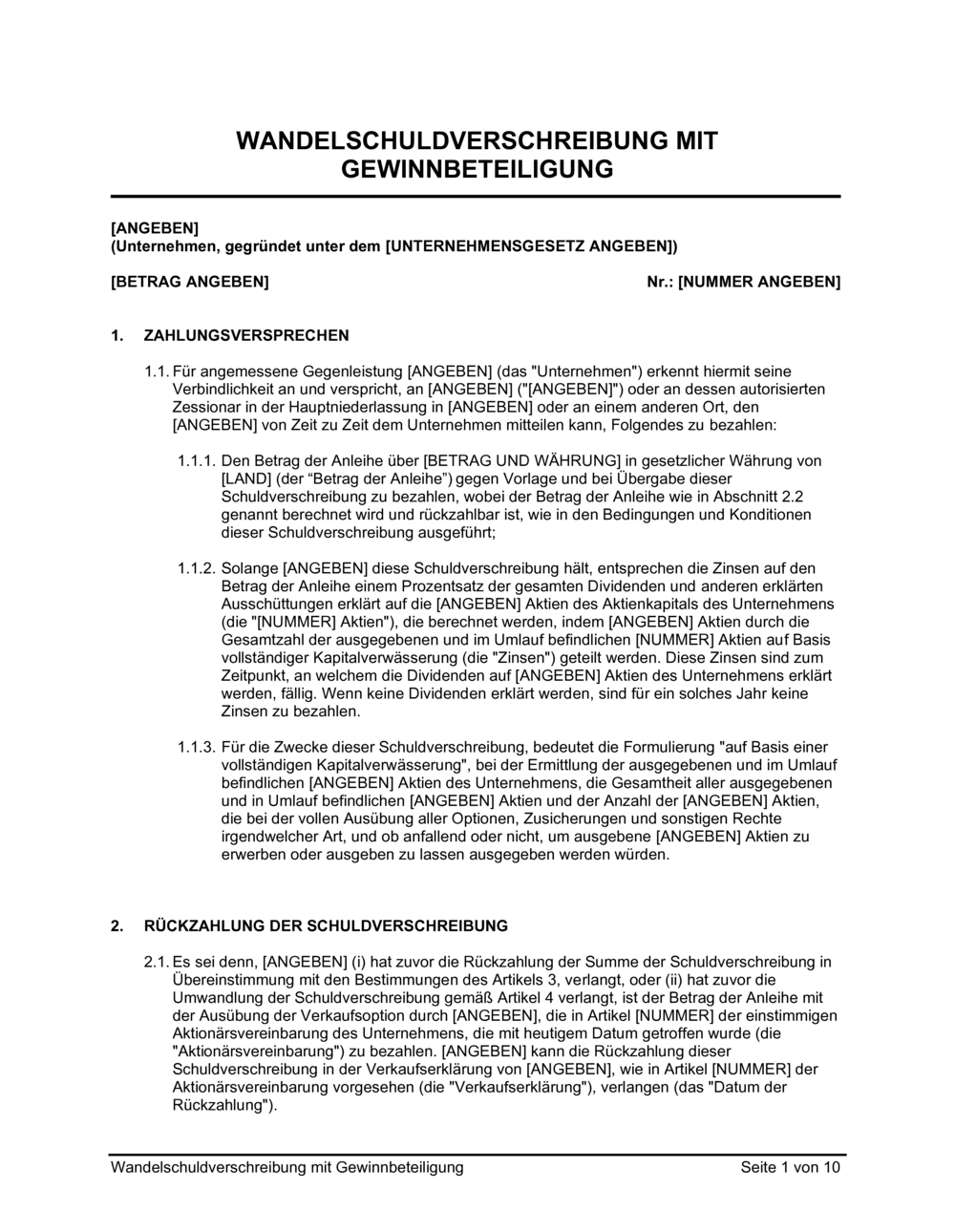 Business-in-a-Box's Wandelschuldverschreibung mit Gewinnbeteiligung