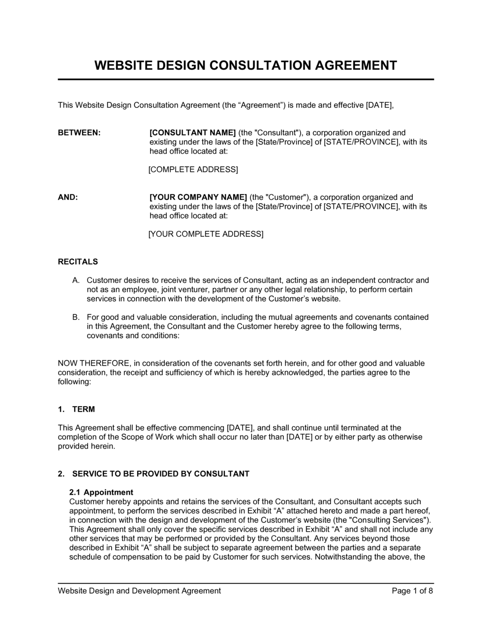 Legal Service Agreement Template from templates.business-in-a-box.com