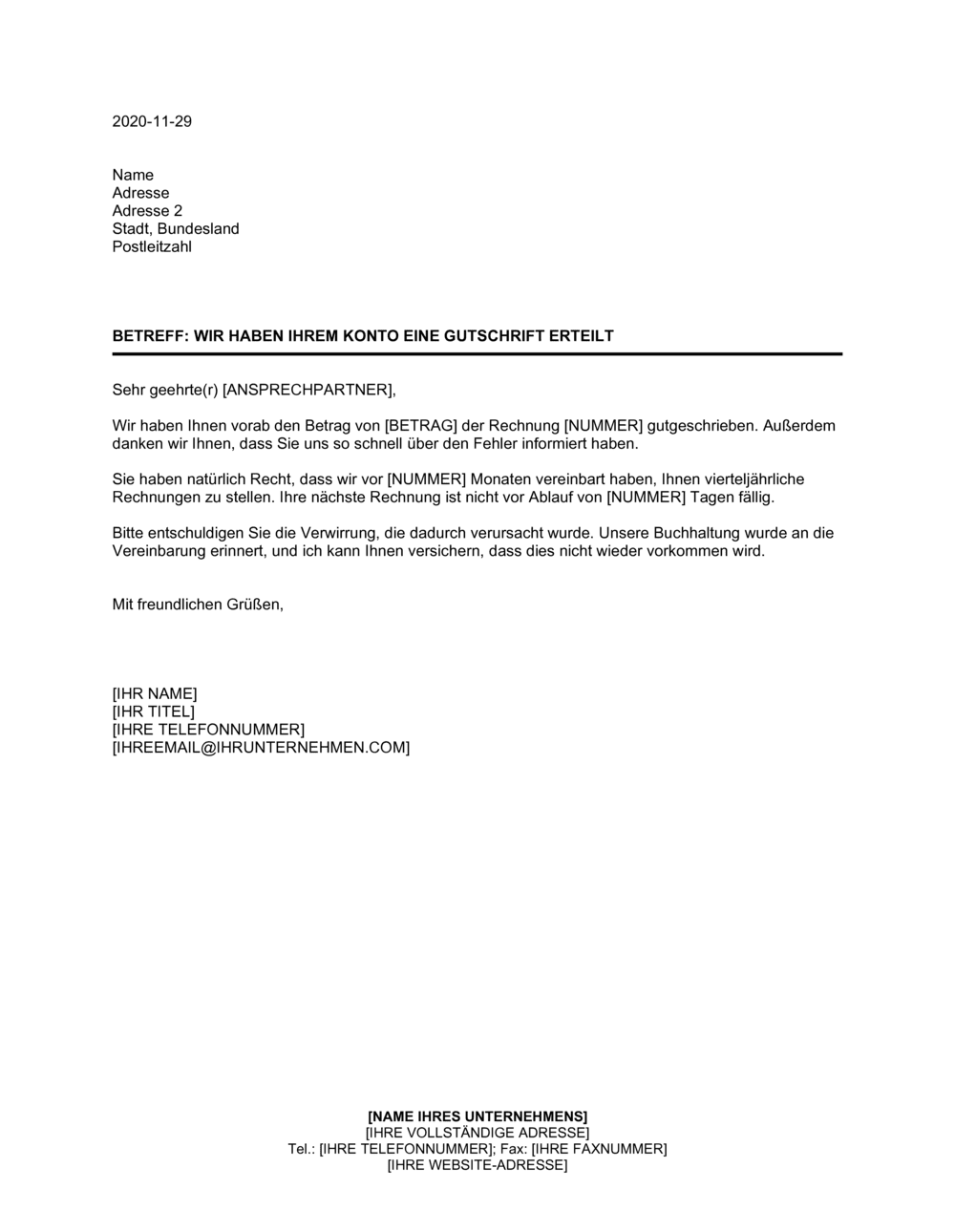 Business-in-a-Box's Wir haben den Betrag Ihrem Konto gutgeschrieben - Sie sind im Recht