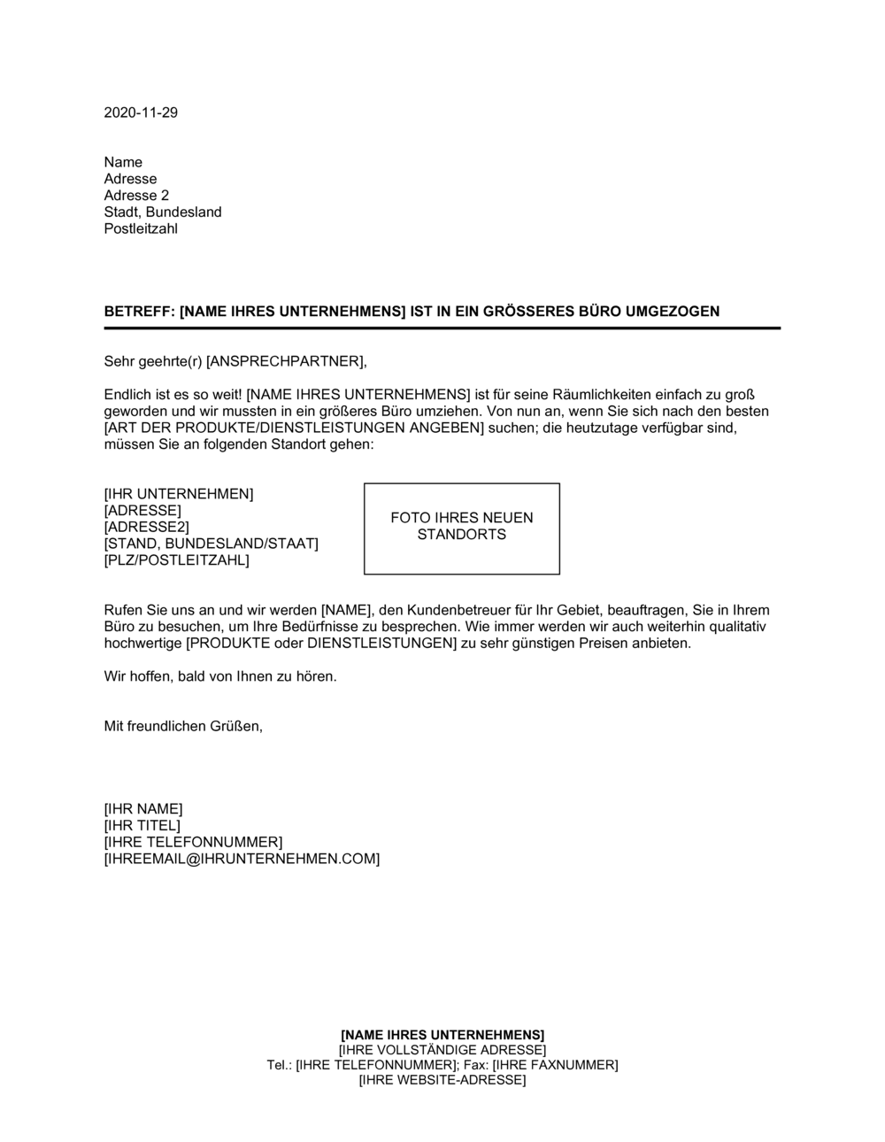 Business-in-a-Box's Wir sind in ein größeres Büro umgezogen