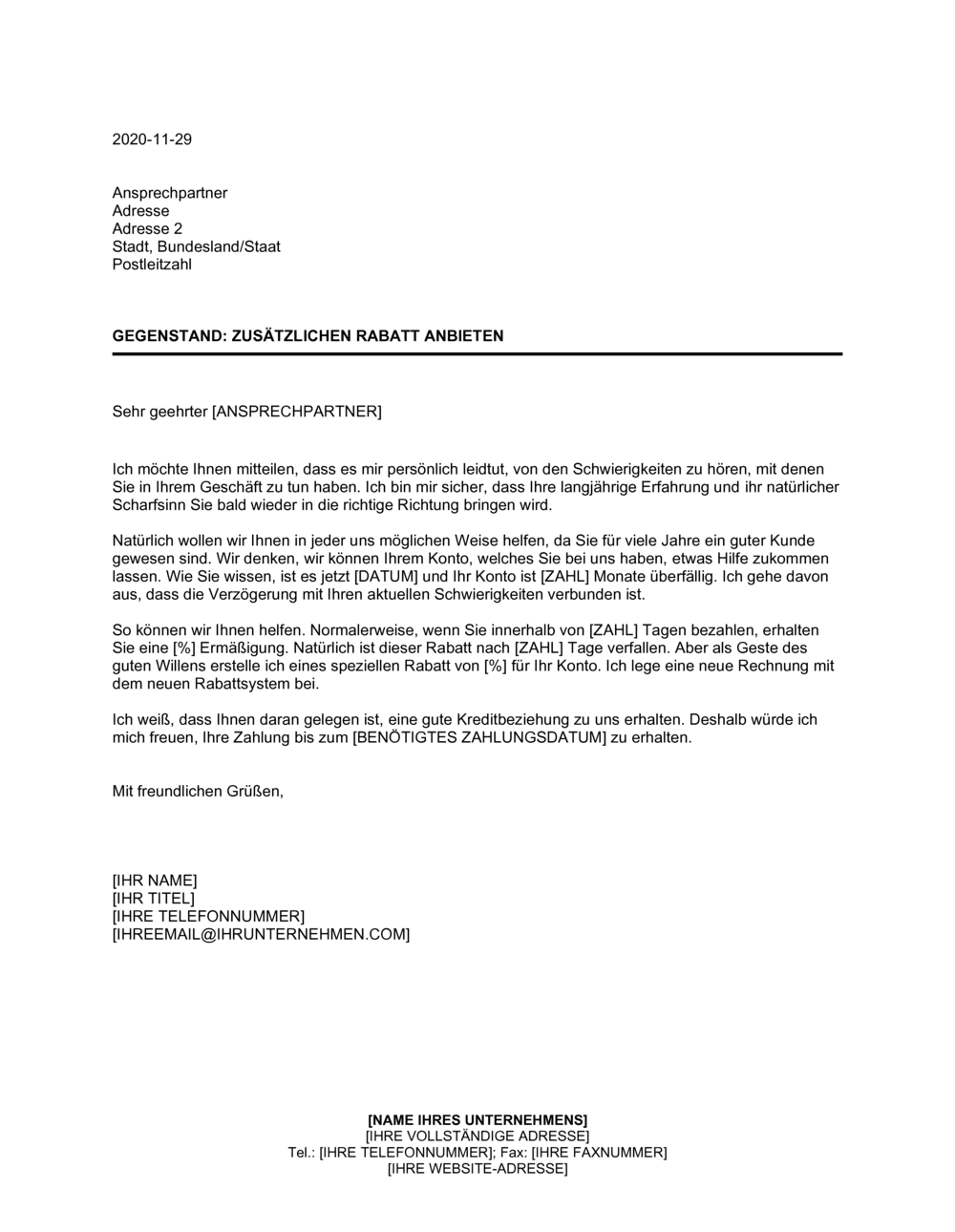 Business-in-a-Box's Zusätzlichen Rabatt anbeiten