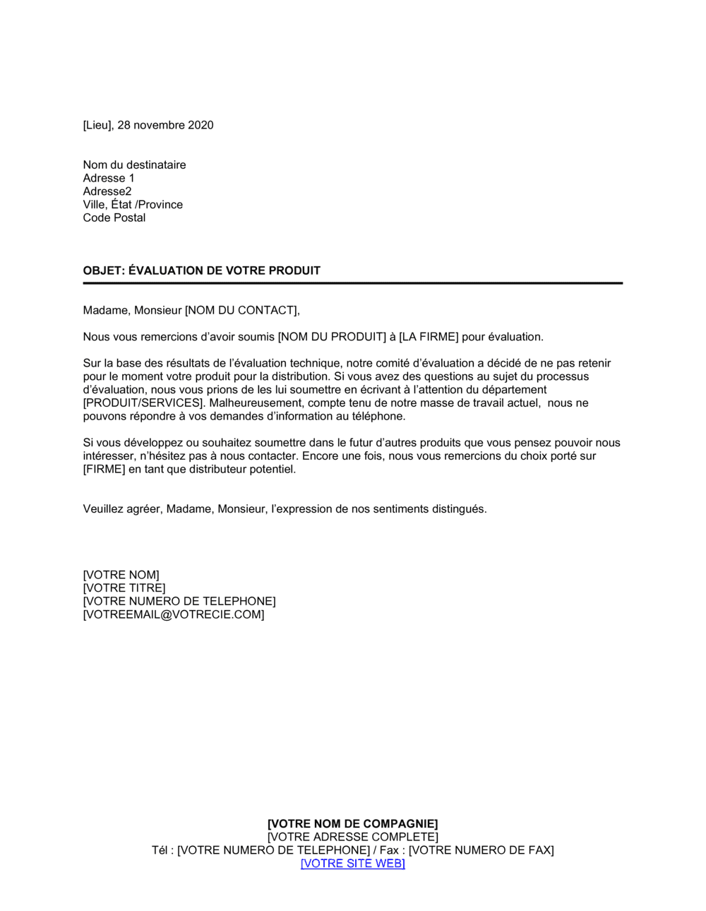 Business-in-a-Box's Évaluation de produit par distributeur potentiel