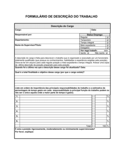 Business-in-a-Box's Formulário de Descrição do Trabalho Template