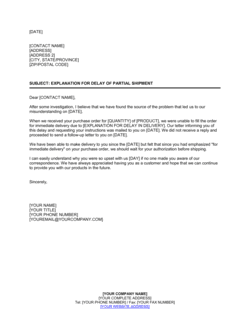 Notice Of Error In Shipment And Request For Return Authorization Template By Business In A Box