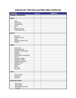 Business-in-a-Box's Checklist Purchasing Used Vehicles Template