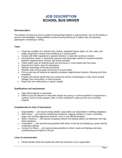 Business-in-a-Box's Bus Driver_School Job Description Template