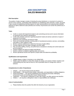 Business-in-a-Box's Sales Manager Job Description Template