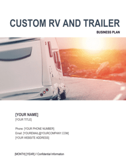Business-in-a-Box's Custom RV and Trailer Business Plan Template