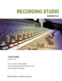 Business-in-a-Box's Recording Studio Business Plan Template